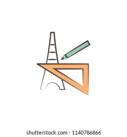 architect tools icon. Element of professions tools icon for mobile concept and web apps. Sketch architect tools icon can be used for web and mobile