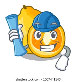 Architect ugli in the mascot fruit basket
