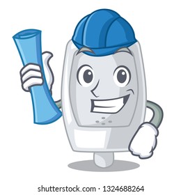 Architect urinal in the a cartoon shape
