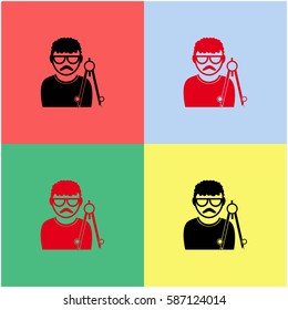 Architect vector  icon.