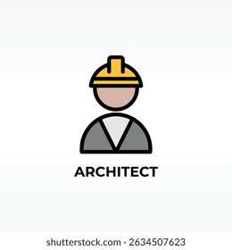 Architect Vector, Icon Or Logo Sign Isolated Symbol Illustration