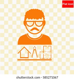 Architect vector icon Set.  icon. Vector design.