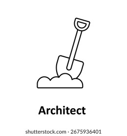 Ícone de vetor do Architect que pode modificar ou editar facilmente

