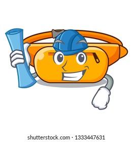 Architect waist bag in the shape mascot