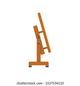 Architect wood stand icon. Flat illustration of architect wood stand vector icon for web design