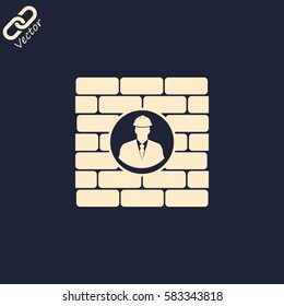 Architect worker concept. 