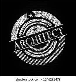 Architect written with chalkboard texture