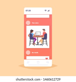 architects couple using laptop engineers drafting house project on computer screen with blueprints housing contractors designing house plan online mobile application full length