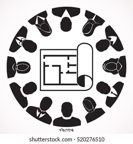 Architects and Engineers Planning on a New Project