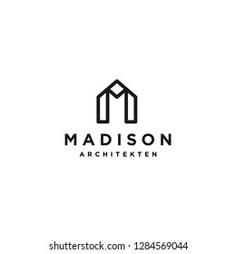 Architects logo with initial letter M&A 