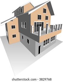 Architect's Model isolated on white