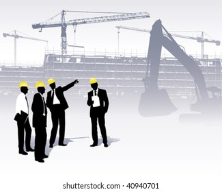 architects on a construction site