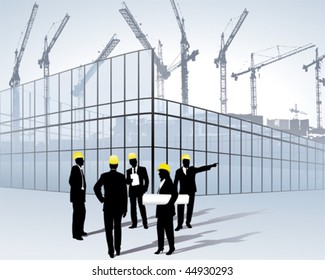 architects on a construction site