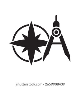architects scale  icon  illustration  flat