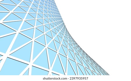 Architectural 3d drawing. Futuristic background
