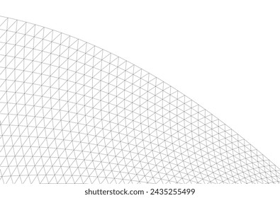 Architectural 3d drawing. Geometric background