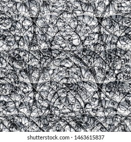 Architectural abstract wavy vector background in shades of gray. Stylized chaotic pattern for postcard design and packaging and print on fabric.