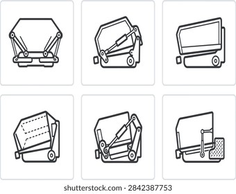 Architectural arches and window arch frames doodle set vector isolated on white background. Architectural arch, window arch, decorative frame, archway model.