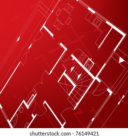 architectural background. blueprint. vector