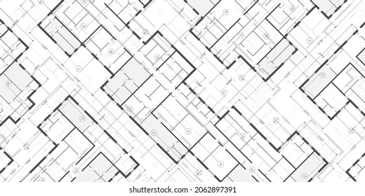 Architectural background .Engineering design .Technical drawing background.Vector illustration.	