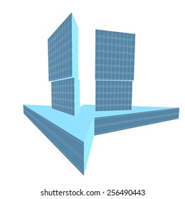Architectural background. Modern building.