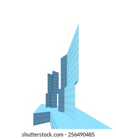 Architectural background. Modern building.