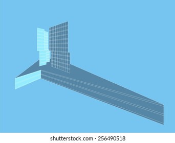 Architectural background. Modern building.