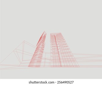 Architectural background. Modern building.