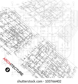 Architectural background. Part of architectural project, architectural plan, technical project, drawing technical letters, architect at work, Architecture planning on paper, construction plan