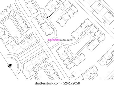 Architectural background, architectural plan, construction drawing landscape