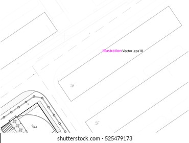 Architectural background, architectural plan, construction drawing landscape