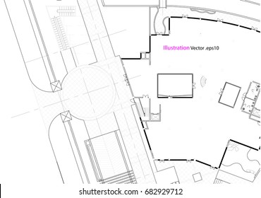 Architectural background, architectural plan, construction drawing