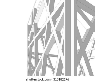 Architectural background. Structure construction