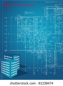 Architectural background. Vector.