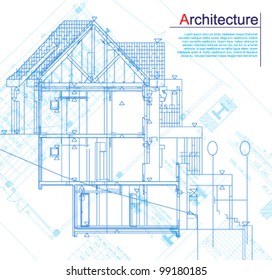 Architectural background. Vector.