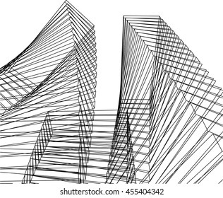 architectural background  vector 3d 