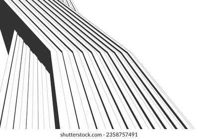 Ilustración 3d del vector de fondo arquitectónico