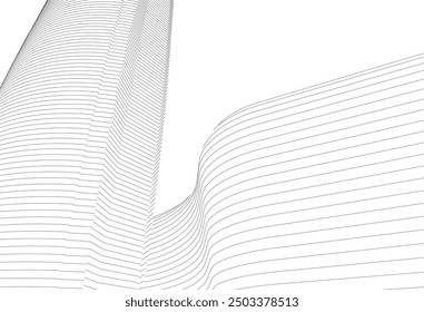Fondo arquitectónico Vector 3d ilustración
