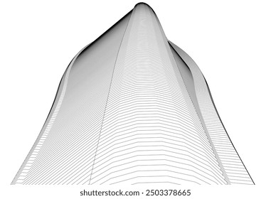 Architectural background vector 3d illustration