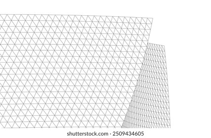 Architectural background vector 3d illustration on white background