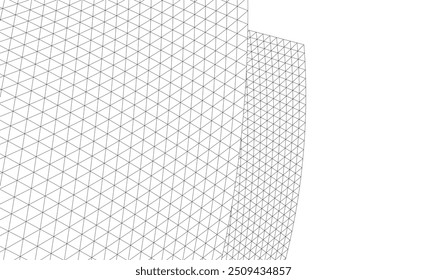 Architectural background vector 3d illustration on white background