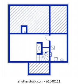 architectural background. vector blueprint