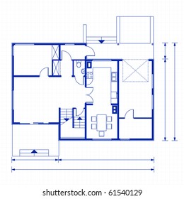 architectural background. vector blueprint