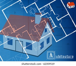 architectural background. vector. EPS10