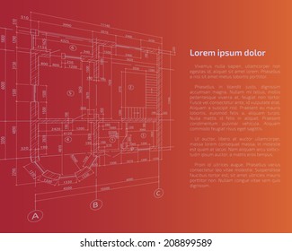 Architectural background. Vector illustration.