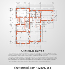 Architectural background. Vector illustration.