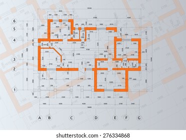 Architectural background. Vector illustration.