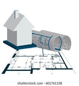 Architectural background.  vector illustration