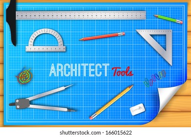 Architectural background. Vector Illustration, eps10, contains 