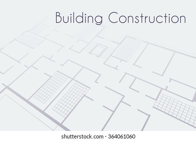 Architectural background. Vector illustration with technical plan 